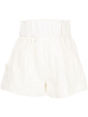 BONDI BORN Universal high-waisted shorts - White