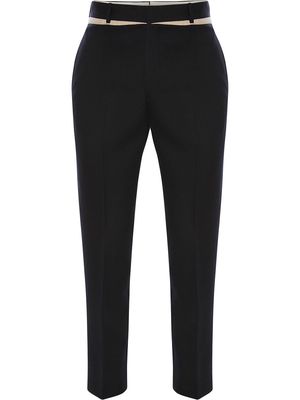 Alexander McQueen panelled slim-fit trousers - Blue
