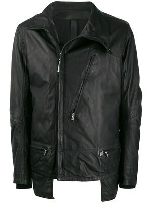 Isaac Sellam Experience Dépassé leather zip jacket - Black