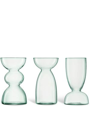 LSA International Canopy Trio' vase set of three - White