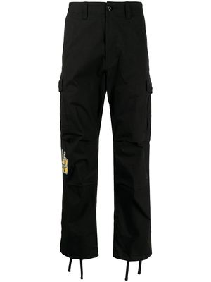 A BATHING APE® logo-patch cargo trousers - Black