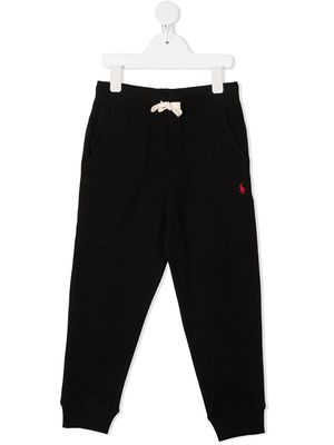 Ralph Lauren Kids embroidered logo track trousers - Black
