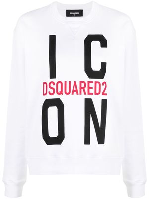 Dsquared2 Icon logo-print sweatshirt - White