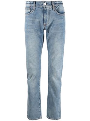 Armani Exchange low-rise slim-cut jeans - Blue