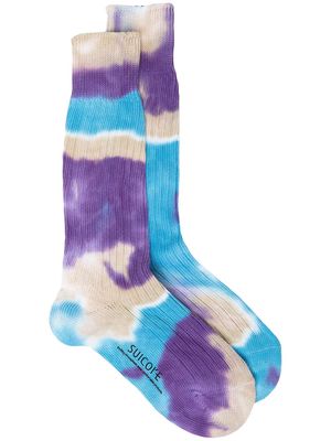Suicoke tie-dye ankle socks - Multicolour