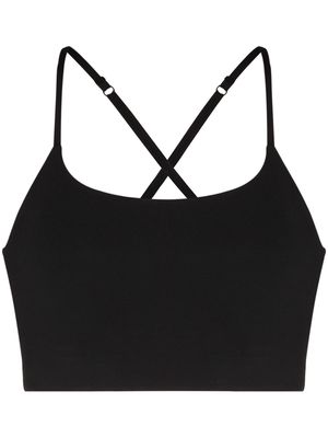 Girlfriend Collective Juliet crossover-straps sports bra - Black
