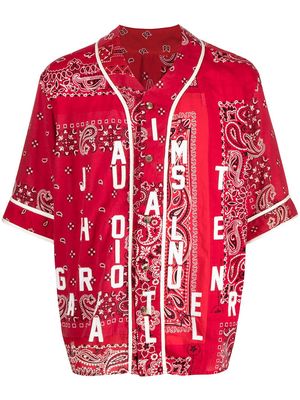 Readymade bandana-print cotton shirt - Red