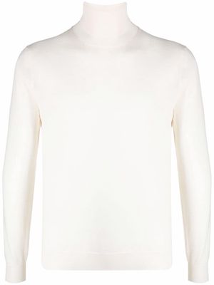 Dell'oglio roll-neck merino jumper - White