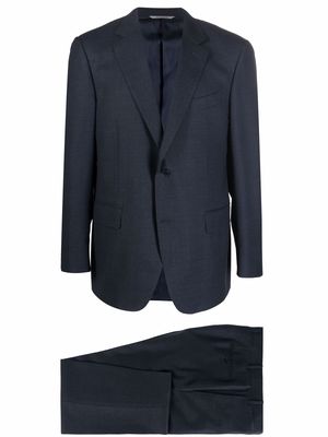 Canali fitted single-breasted suit - Blue