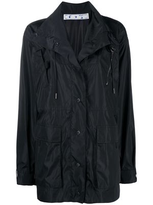 Off-White Arrows buttoned raincoat - Black