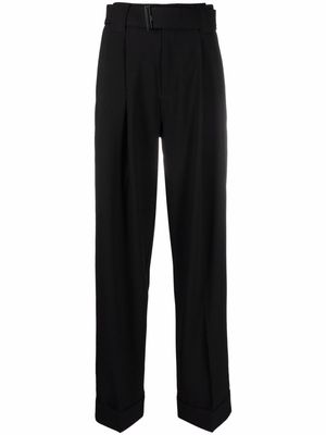 GANNI straight-leg tailored trousers - Black