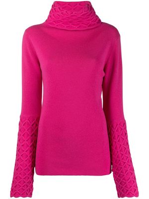 Temperley London Honeycomb knitted jumper - Pink
