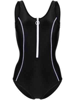 Duskii Tamara zip-up swimsuit - Black