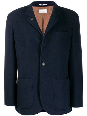 Brunello Cucinelli single breasted blazer - Blue