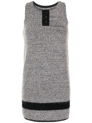 Onefifteen tank knitted mini dress - Grey