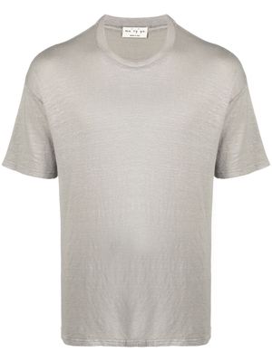 Ma'ry'ya chenille-texture T-Shirt - Grey