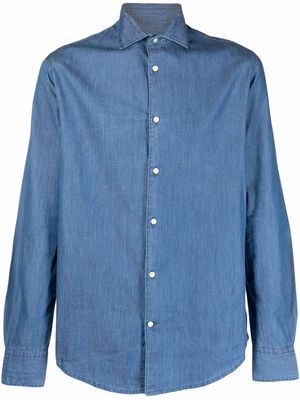 Deperlu denim button-down shirt - Blue