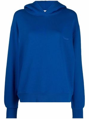 IRO logo-print cotton hoodie - Blue