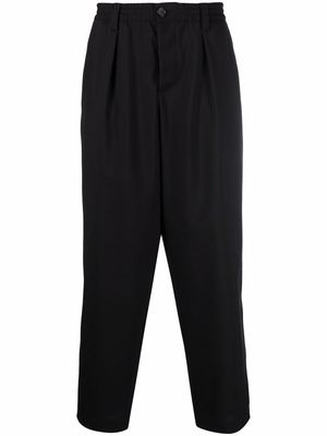 Marni elasticated waist drop-crotch trousers - Black