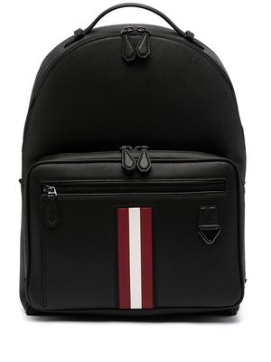 Bally signature three stripe logo backpack - Black