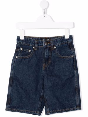 Molo stonewashed denim shorts - Blue