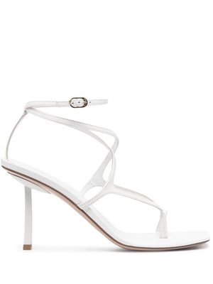 Le Silla Jodie 80mm sandals - White