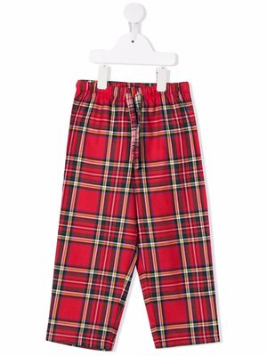 MC2 Saint Barth Kids tartan-check print trousers - Red