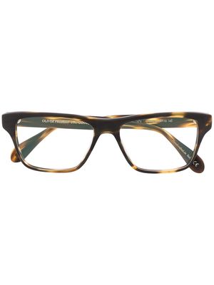 Oliver Peoples Osten round-frame glasses - Brown