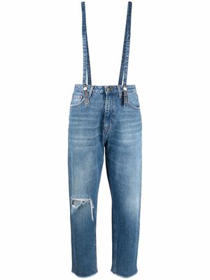 Haikure Illinois detachable braces jeans - Blue