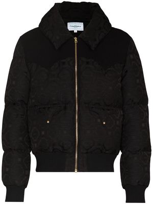Casablanca monogram padded puffer jacket - Black