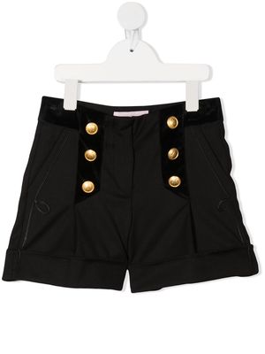 Alberta Ferretti Kids button-detail shorts - Black