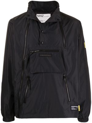 izzue x Neighborhood logo-patch pullover jacket - Black