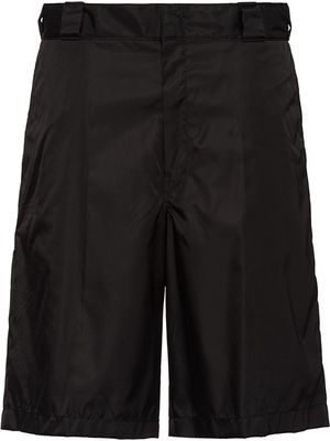 Prada Re-Nylon logo plaque shorts - Black