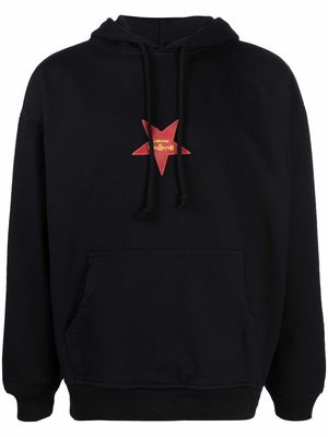 PACCBET star-patch hoodie - Black