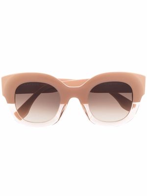 Face À Face Night panelled sunglasses - Neutrals