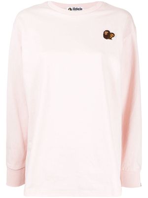 A BATHING APE® Ape patch cotton T-shirt - Pink