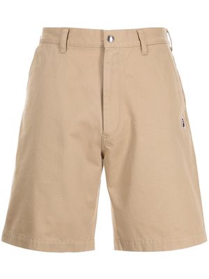 A BATHING APE® embroidered logo bermuda shorts - Brown