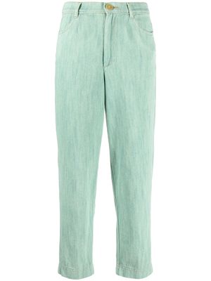 Forte Forte straight cropped trousers - Green
