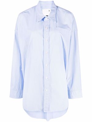 R13 pinstripe cotton shirt - Blue