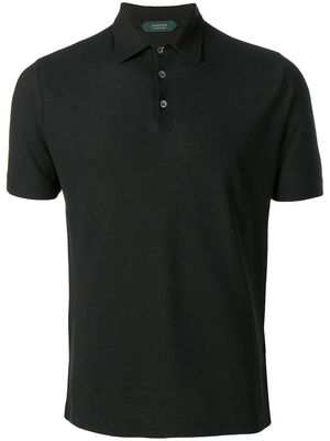 Zanone basic polo shirt - Black