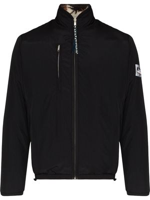Aries reversible patchwork fleece zip jacket - Black