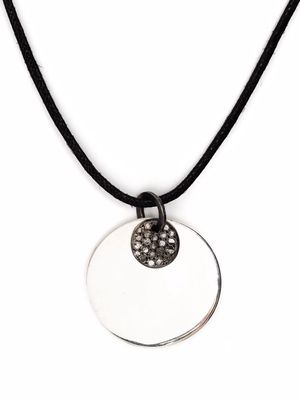 Rosa Maria Pluto crystal-charm necklace - Black