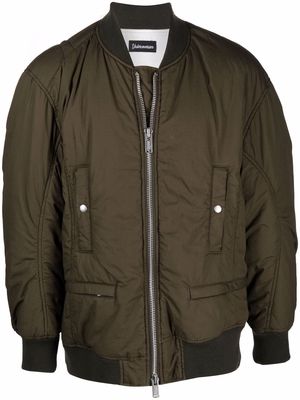 UNDERCOVER multi-pocket bomber jacket - Green