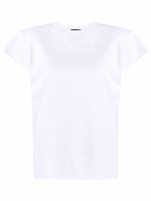Magda Butrym padded shoulder logo T-shirt - White