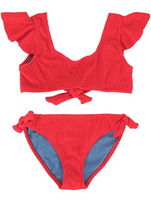 Duskii Girl Yara ruffle bikini set - Red