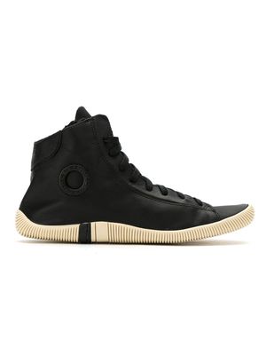 Osklen leather hi-top sneakers - Black
