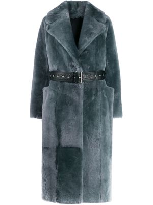 Common Leisure LOVE belted coat - Grey
