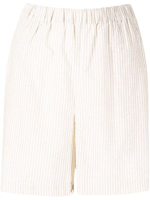 Rag & Bone striped elasticated-waist shorts - Neutrals