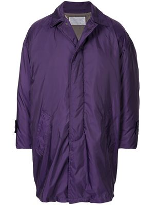 Kolor oversized feather down coat - Purple