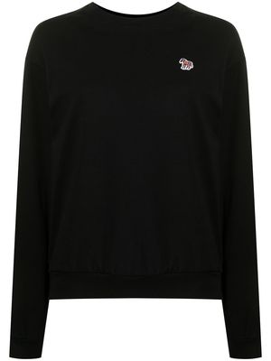 PS Paul Smith logo-embroidered jumper - Black